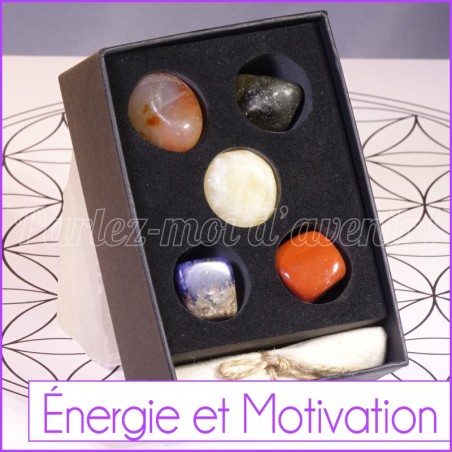 Kit de pierres semi-précieuses pour l'Energie et Motivation