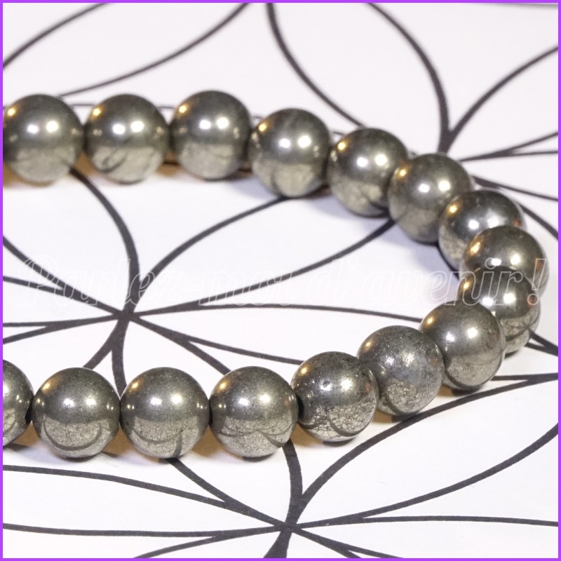 Bracelet de protection Pyrite 8mm