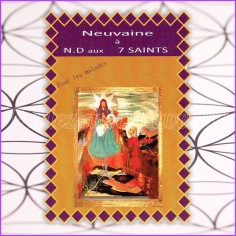 Bougie de Neuvaine + Livret de Neuvaine à NOTRE DAME AUX 7 SAINTS (9 prières) - PRIERES POUR LES MALADES 2