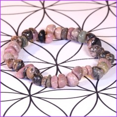 Bracelet de protection en pierres de Rhodonite