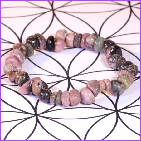 Bracelet de protection en pierres de Rhodonite