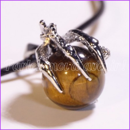 Collier de protection OEIL DE TIGRE et GRIFFE DE DRAGON