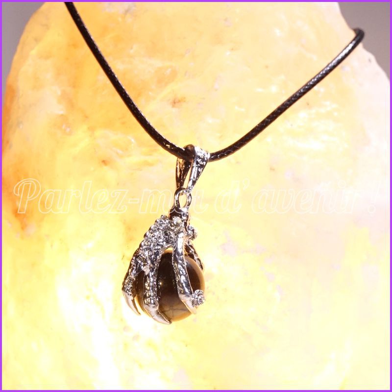 Collier de protection OEIL DE TIGRE et GRIFFE DE DRAGON