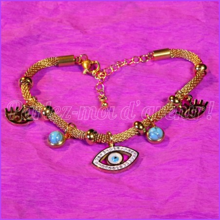 Powerful "Eye of Nazar" protection bracelet