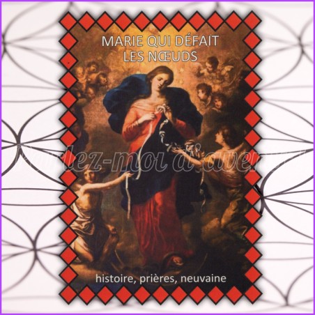 Novena candle + Novena booklet for MARY WHO UNTIES KNOTS (9 prayers)