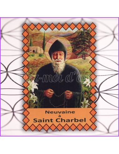 Bougie de Neuvaine + Livret de Neuvaine à SAINT CHARBEL (9 prières)