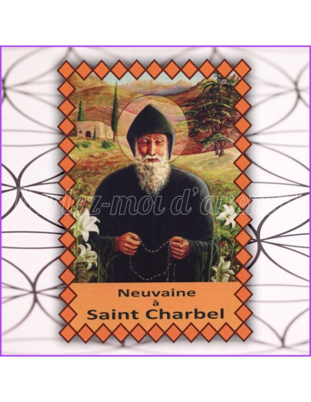 Bougie de Neuvaine + Livret de Neuvaine à SAINT CHARBEL (9 prières)