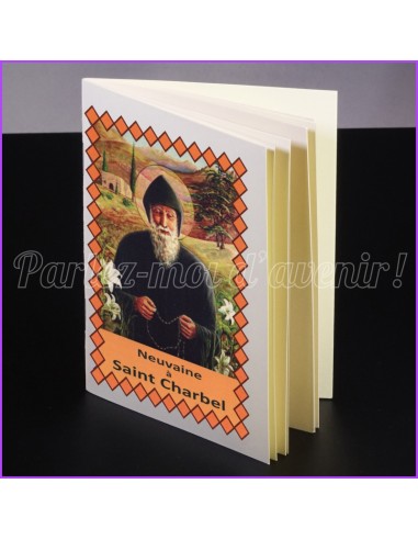Bougie de Neuvaine + Livret de Neuvaine à SAINT CHARBEL (9 prières)