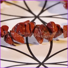 Bracelet de protection aux pépites de JASPE ROUGE 2