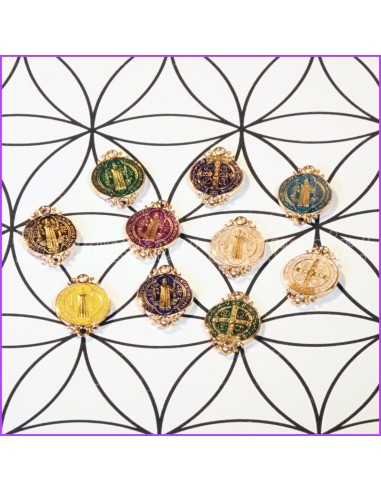 Lot de 10 petites médailles du Protecteur Saint Benoît