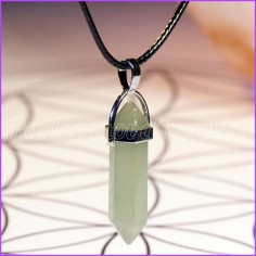 Pendentif/Pendule Hexagonal en pierre d'Aventurine 2