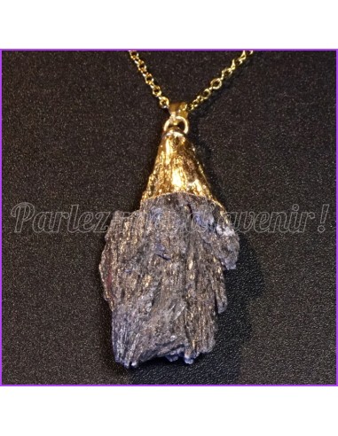 Pendentif "Bouclier Angélique en Pierre de Tourmaline"