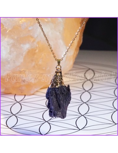 Pendentif "Bouclier Angélique en Pierre de Tourmaline"