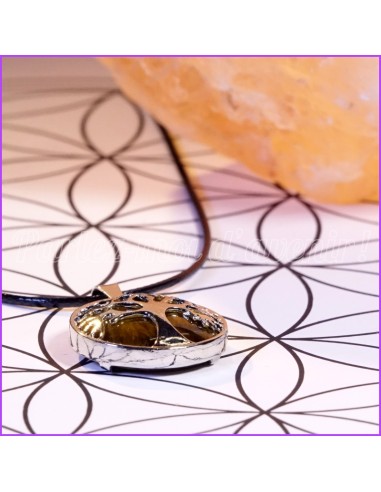 Pendentif "Talisman Arbre de Vie et Œil de Tigre"