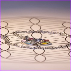 Pendentif de protection Argenté "Talisman Magique des 11 Symboles" 2