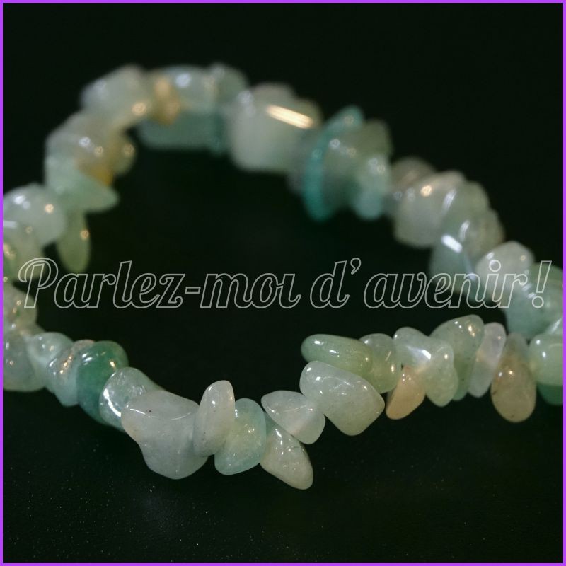 Bracelet de protection aux pépites d'AVENTURINE