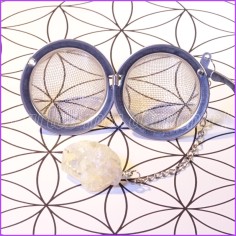 Infuseur à Thé simple avec Pierre de Citrine pour l'Energie Positive 2