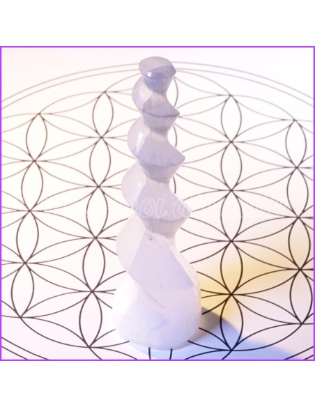 Obélisque de Sélénite "Temple de Lumière"