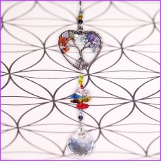 Attrape-Soleil Arbre de Vie (Sun Catcher) – Cristal Feng Shui et pierres naturelles