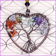 Attrape-Soleil Arbre de Vie (Sun Catcher) – Cristal Feng Shui et pierres naturelles 2