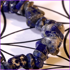 Bracelet de protection aux pépites de LAPIS LAZULI 2