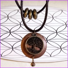 Collier tour de cou pendentif "Arbre de Vie Sacré" 2