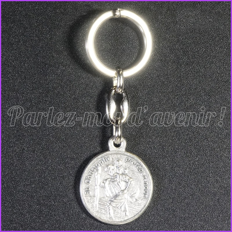 Porte-clés de protection double face "SAINT CHRISTOPHE ET NOTRE DAME DE LA ROUTE"