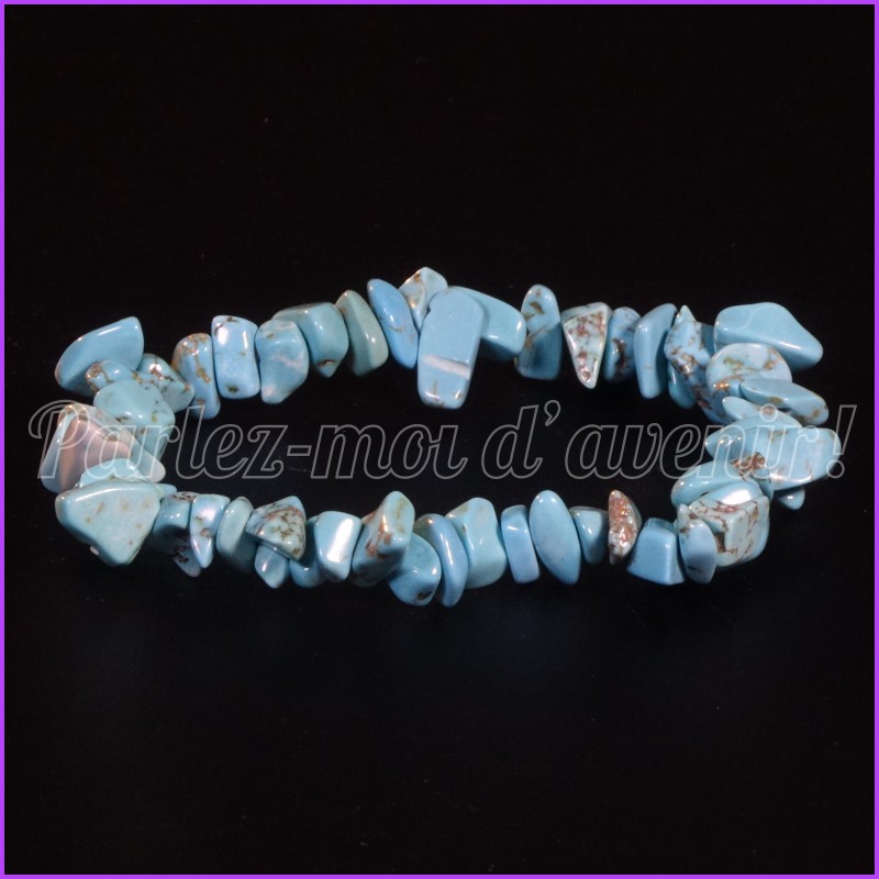 Bracelet de protection aux pépites de Turquoise