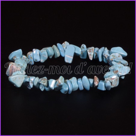 Bracelet de protection aux pépites de Turquoise