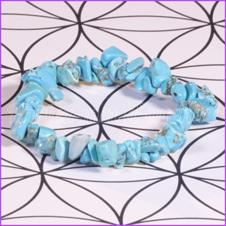 Bracelet de protection aux pépites de Turquoise