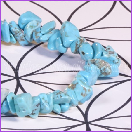 Bracelet de protection aux pépites de Turquoise