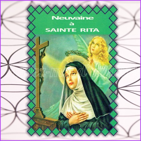 Bougie de Neuvaine + Livret de Neuvaine à Sainte Rita (9 prières)