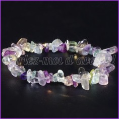 Bracelet de protection aux pépites de Fluorite 2