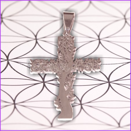 Pendentif de protection CROIX ARBRE DE VIE et sa chaînette