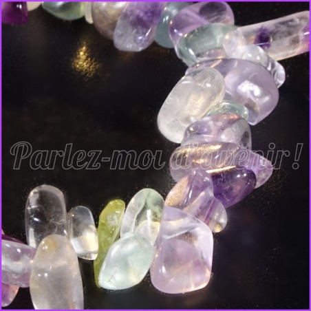 Bracelet de protection aux pépites de Fluorite