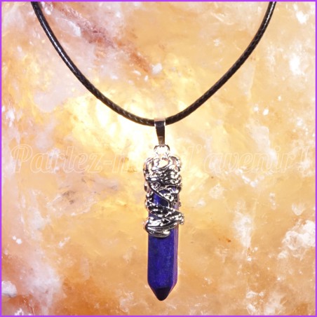 Pendentif Lapis Lazuli et le gardien dragon