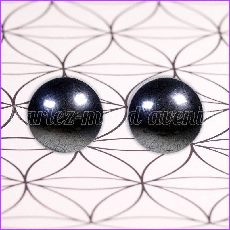 Parure Boucles d'oreilles + Bracelet magnétiques aux pierres de MAGNETITE